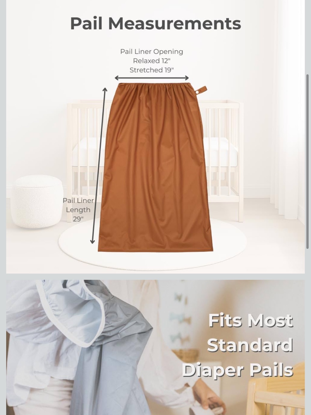 Kids Elastic-Waist Joggers In Cream And Brown — image 4 of 6
